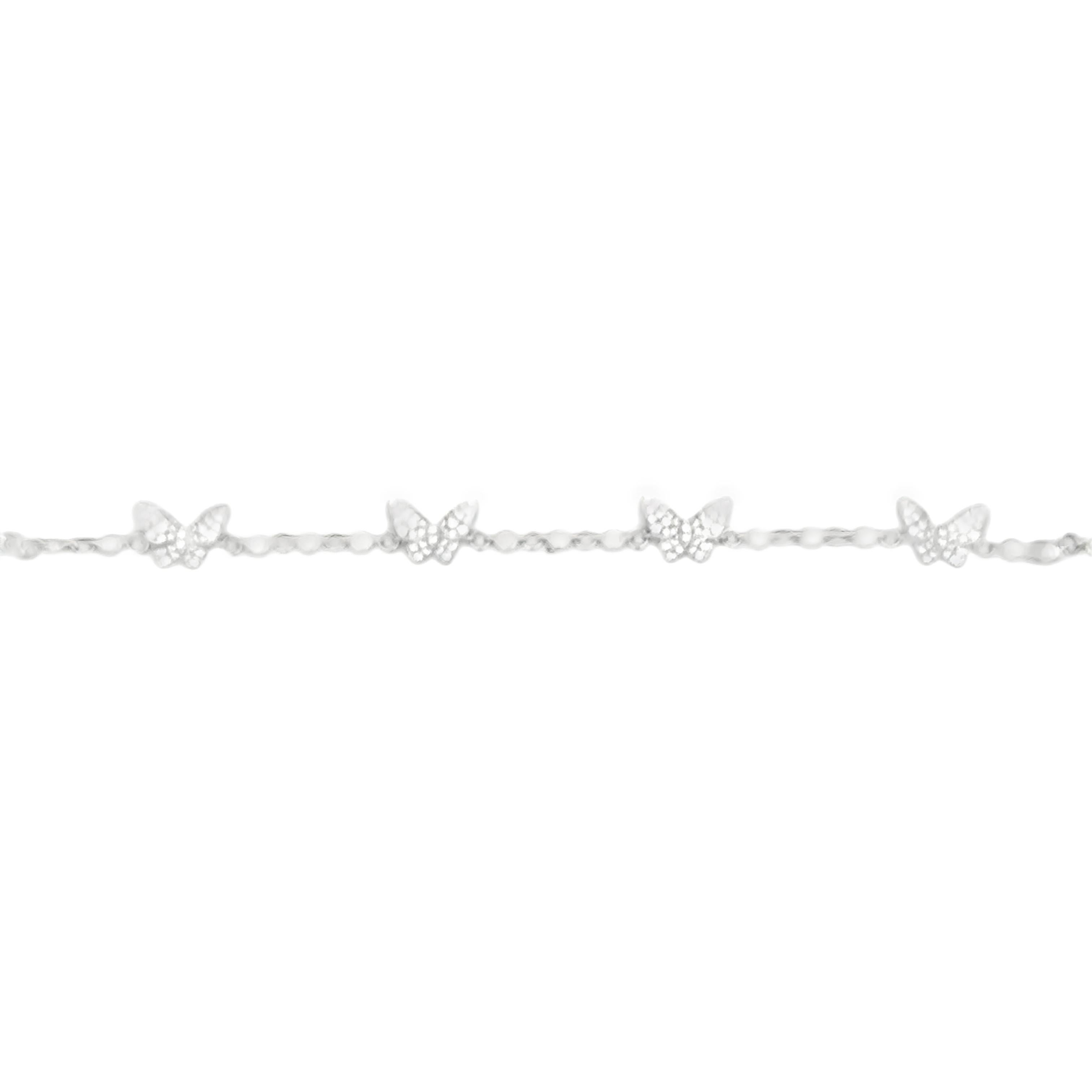 Contemporaneo Alexander Beverly Hills - Bracciale a farfalla con diamanti da 1,68 carati - Oro bianco 18 carati in vendita