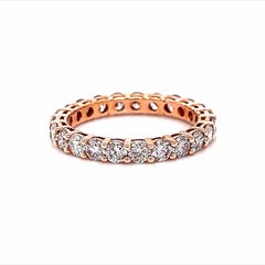 Alexander Beverly Hills Sortija de oro rosa con diamante redondo de 1,82 ct 5,75