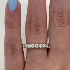 Alexander Beverly Hills 1.83ct Round Diamond Eternity Band 18k Yellow Gold 5.25