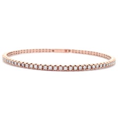 Alexander Beverly Hills Bracciale Tennis Flessibile con Diamante 1,85ct Oro Rosa