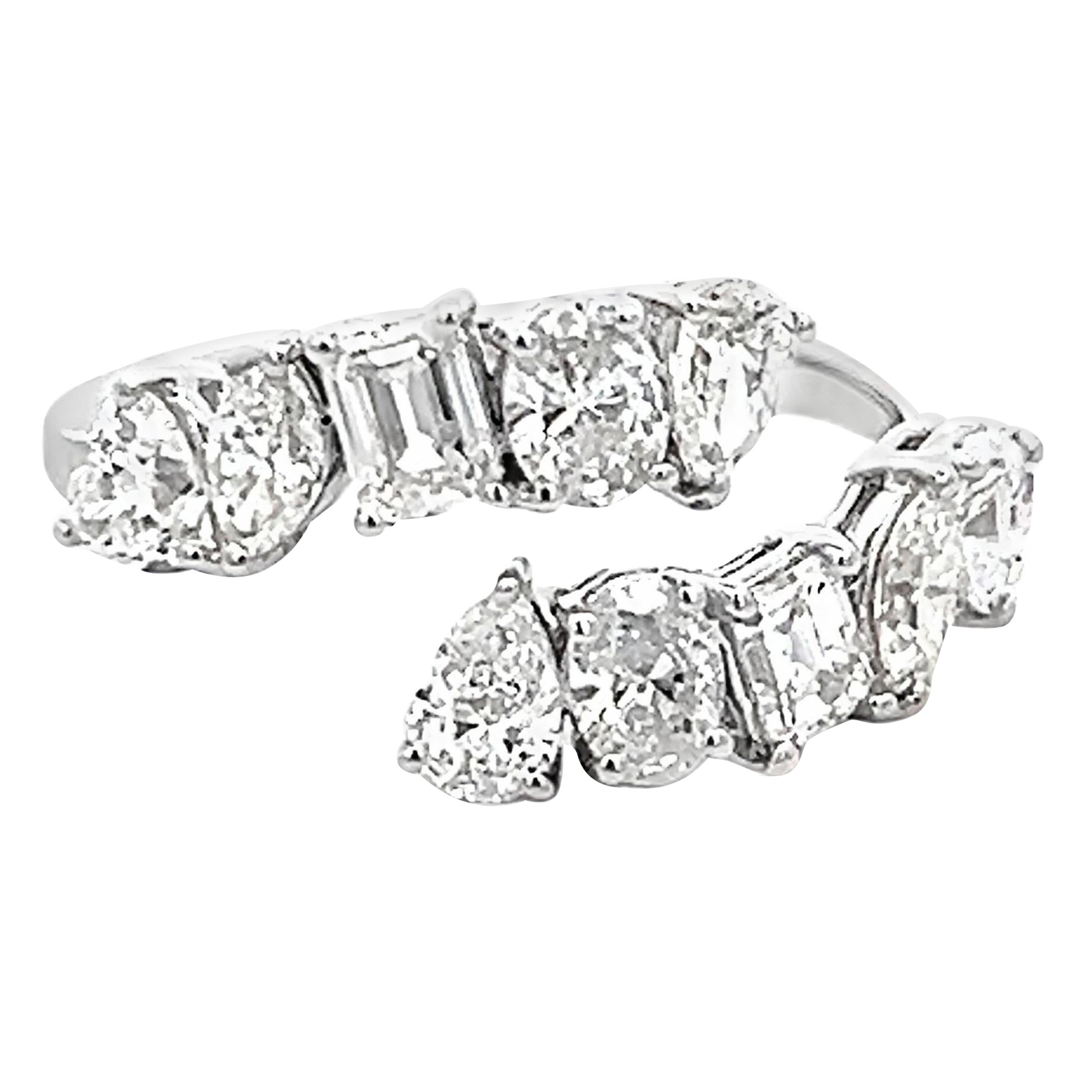 Alexander Beverly Hills Anillo Bypass Multidiamante 1,92 ct Oro Blanco 18k
