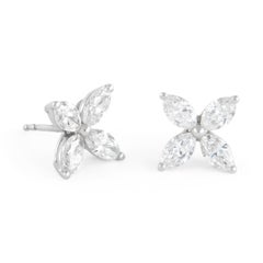 Alexander Beverly Hills 1,95 Karat Marquise-Diamant-Ohrstecker 18k Weißgold