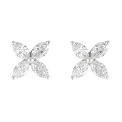 Alexander Beverly Hills 1,95 Karat Marquise-Diamant-Ohrstecker 18k Weißgold