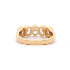Alexander Beverly Hills 1.95ct Oval Diamond Half Eternity Band 18k Yellow Gold