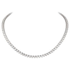 Alexander Beverly Hills 20.09ct Diamond Three-Prong Tennis Necklace 18k Gold