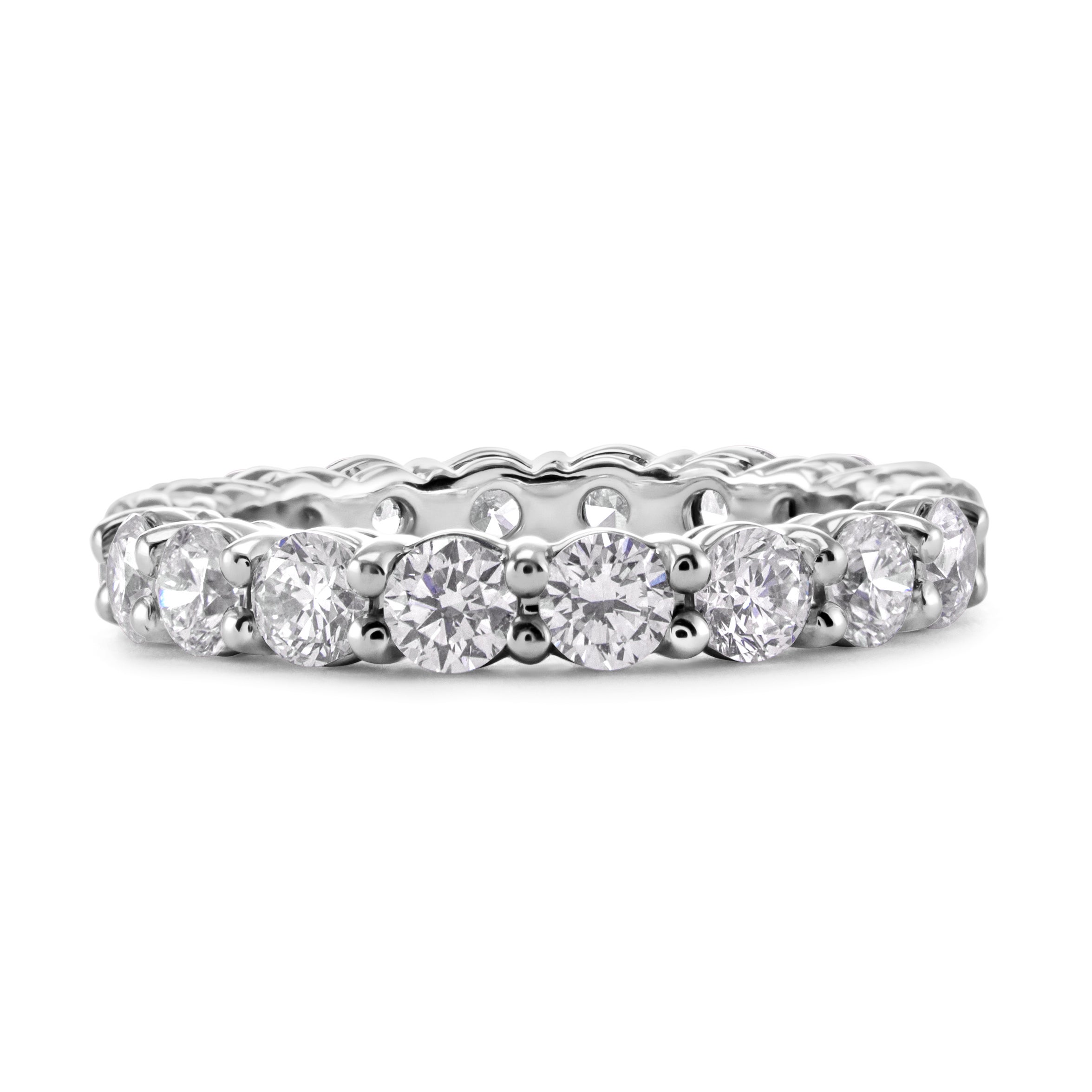 Alexander Beverly Hills 2.10ct Round Diamond Eternity Band Platinum s.5