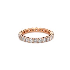 Alexander Beverly Hills 2.18ct Round Diamond Eternity Band Rose Gold 6