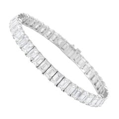 Alexander Beverly Hills 22.19ct Emerald Cut Diamond Tennis Bracelet Platinum Alexander Beverly Hills 22.19ct Emerald Cut Diamond Tennis Bracelet Platinum
