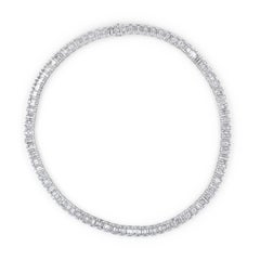 Alexander Beverly Hills 22.75ct Diamond Illusion Set Tennis Necklace 18k 16in