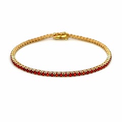 Alexander Beverly Hills 2,30 Karat Rubin-Tennisarmband 18k Gelbgold
