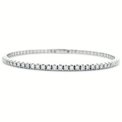 Alexander Beverly Hills 2.33ct Diamond Flexible Tennis Bangle Bracelet Gold