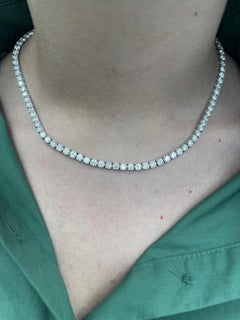 Alexander Beverly Hills Collar de tenis con diamantes de 18 quilates y oro blanco de 16 pulgadas