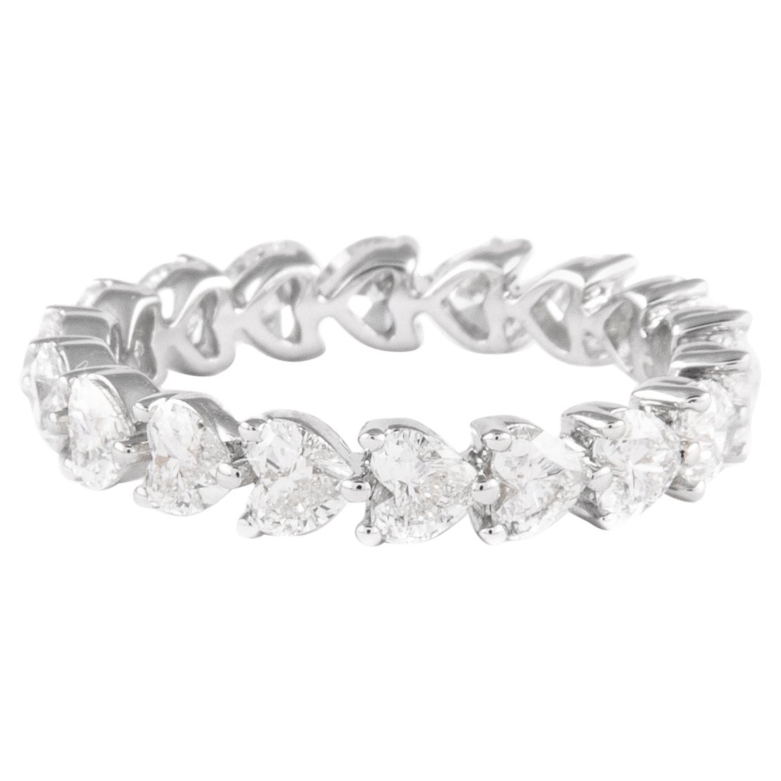 Alexander Beverly Hills 2,48ct Diamante Cuore D/E VVS Fascia Eternità 18 carati