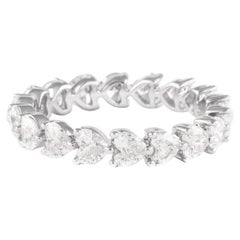 Alexander Beverly Hills 2,48ct Diamante Cuore D/E VVS Fascia Eternità 18 carati