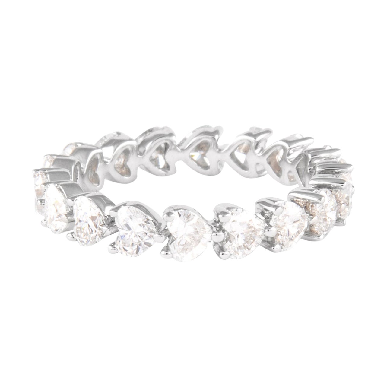 Alexander Beverly Hills 2,51ct Diamante Cuore D/E VVS Fascia Eternità 18k