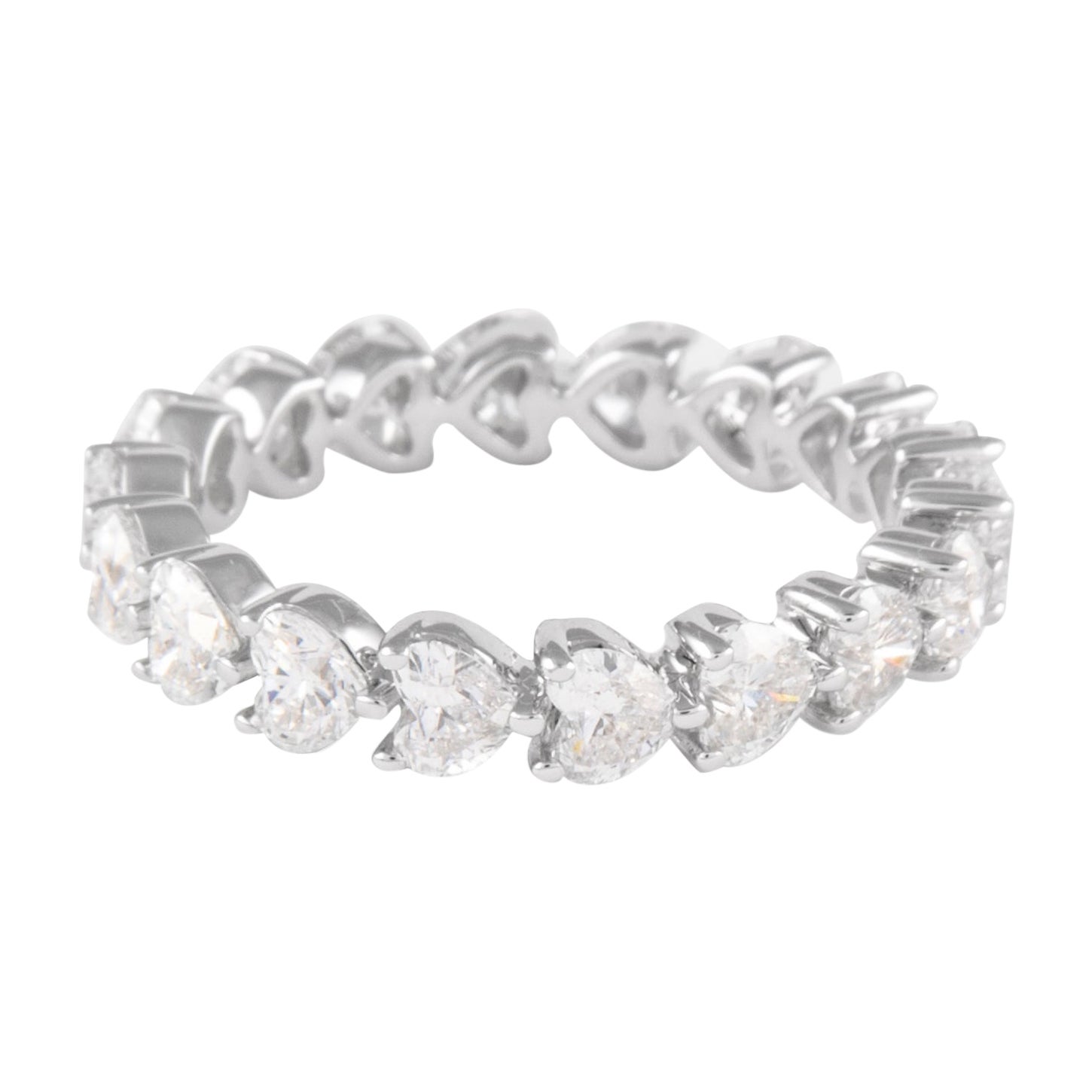 Alexander Beverly Hills 2,51ct Diamante Cuore D/E VVS Fascia Eternità 18k