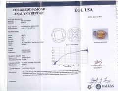 Alexander Beverly Hills 2.58ct Fancy Intense Yellow VS1 Cushion Diamond Ring 18k