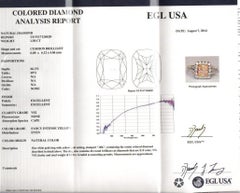 Alexander Beverly Hills Anillo de diamantes en cojín amarillo intenso de 2,58 ct 18k