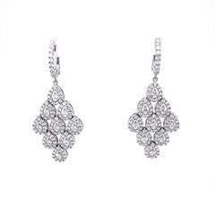 Alexander Beverly Hills 2.60ct Diamond Chandelier Earrings 18k White Gold