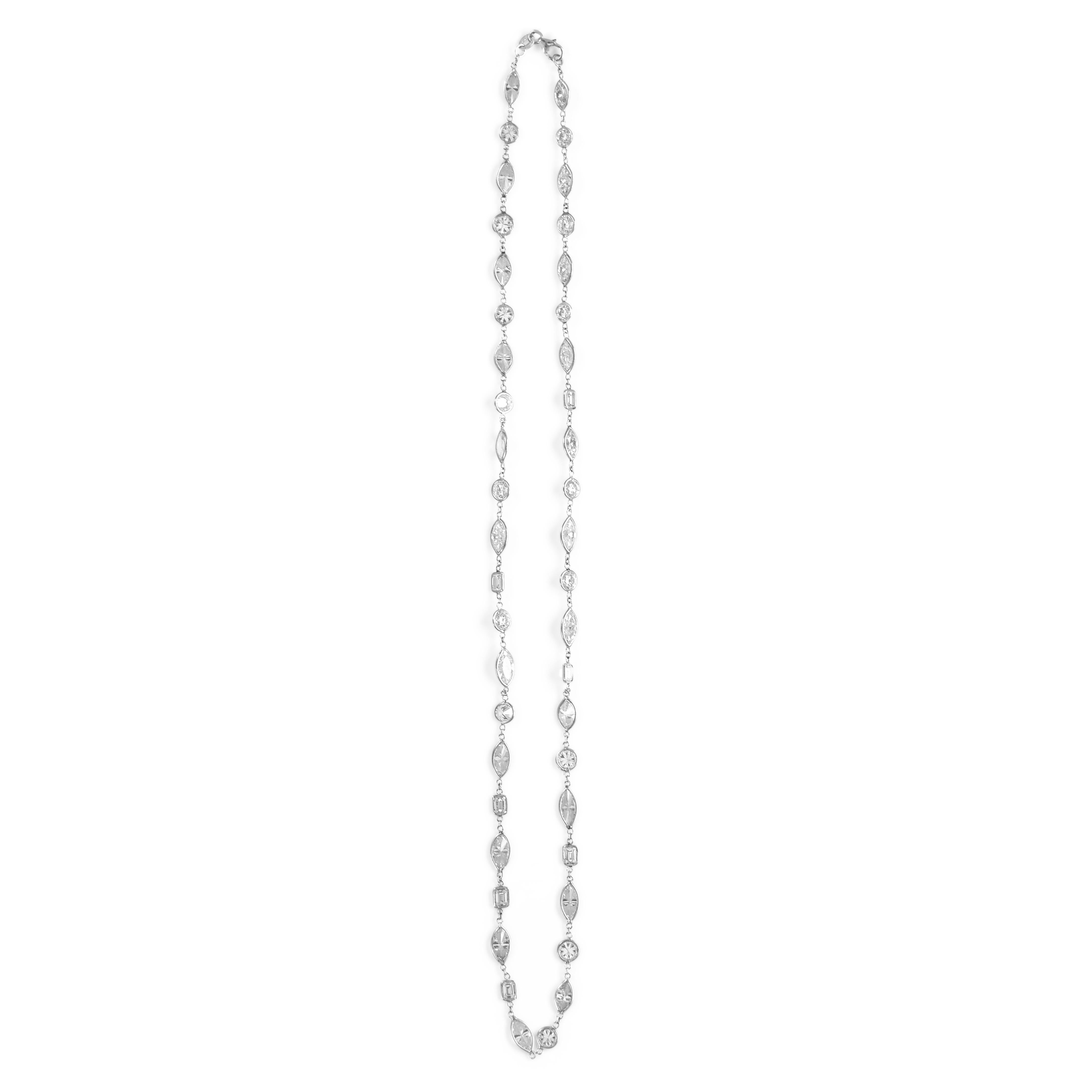 Taglio marquise Alexander Beverly Hills 27,10ct Diamonds by the Yard Oro bianco 18k in vendita