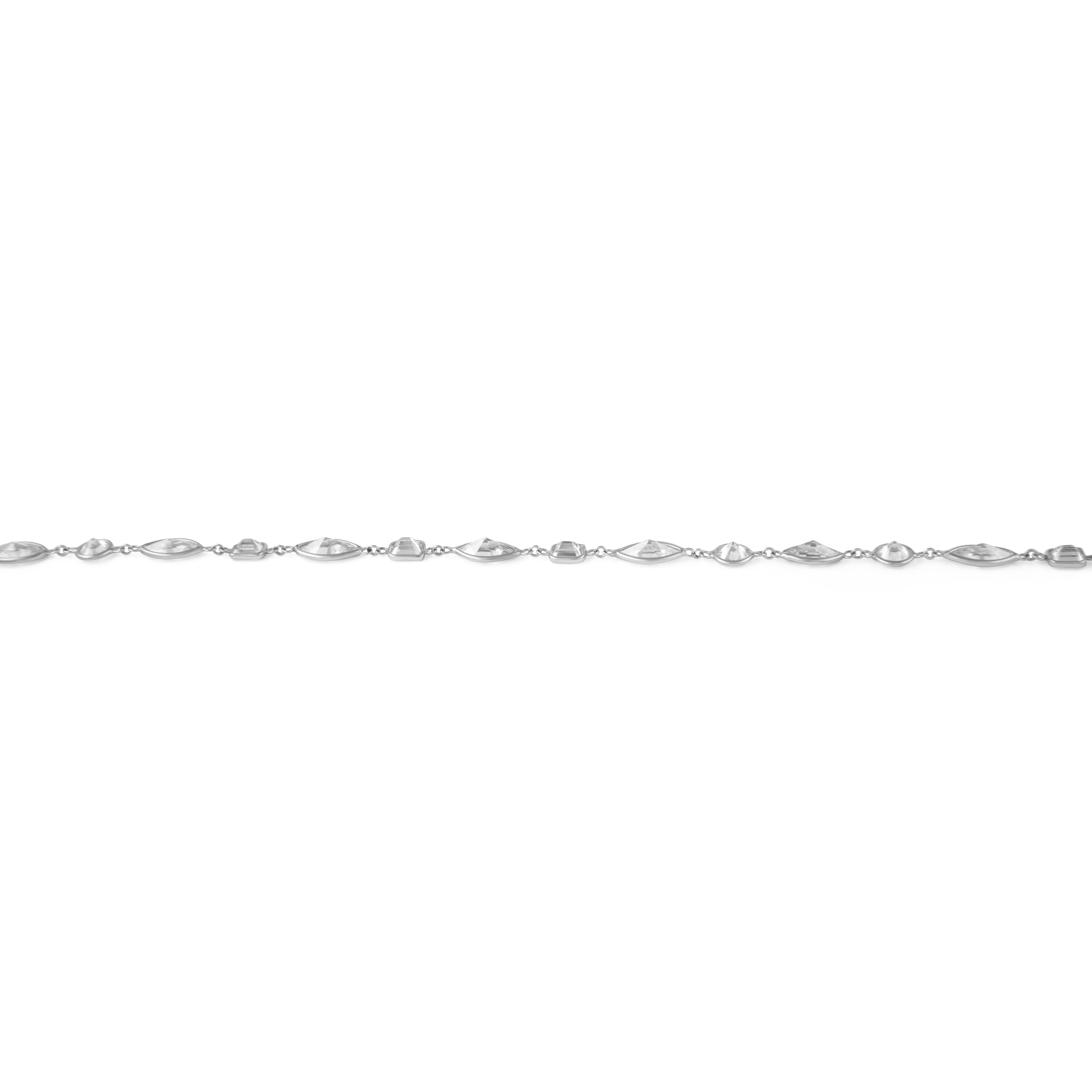 Alexander Beverly Hills 27,10ct Diamonds by the Yard Oro bianco 18k In condizioni Nuovo in vendita a BEVERLY HILLS, CA