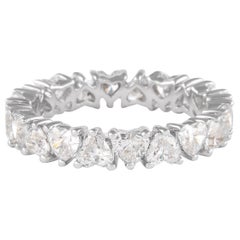 Alexander Beverly Hills 2.82ct Heart Diamond D-F VVS Eternity Band 18k