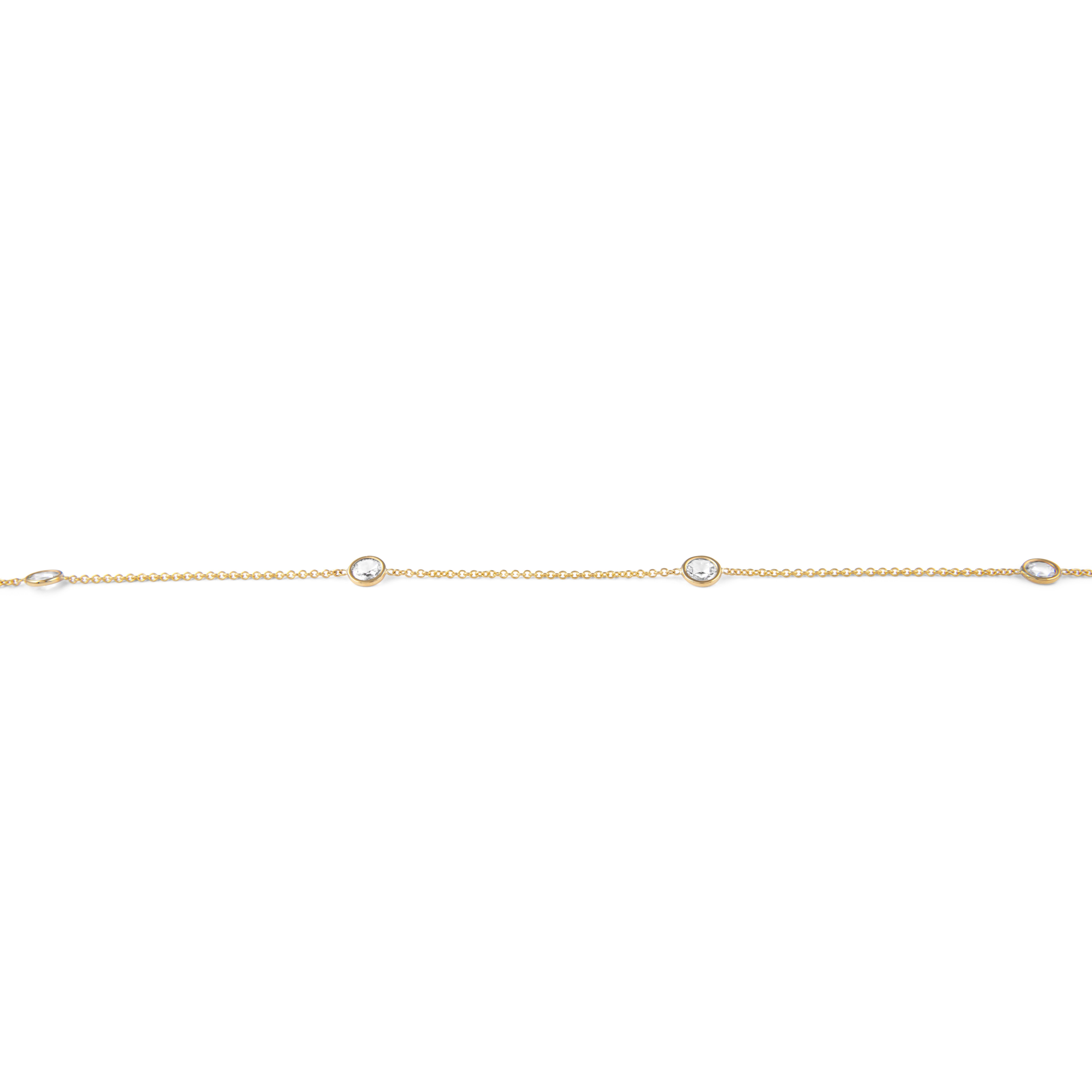 Moderno Alexander Beverly Hills 2,87ct Rose Cut Diamonds by the Yard Oro giallo 18k in vendita