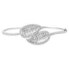 Alexander Beverly Hills - Bracciale a foglia con diamanti da 3,14 carati in oro bianco 18 carati