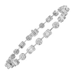 Alexander Beverly Hills - Bracciale con diamanti incastonati da 3,20 carati - Oro bianco 18 carati