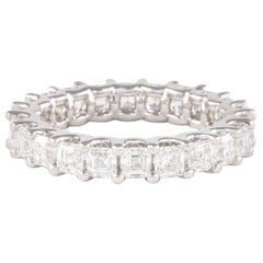 Alexander Beverly Hills 3.22ct Asscher Cut Diamond D-F VVS Eternity Platinum 625