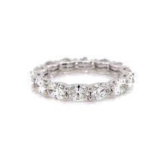 Alexander Beverly Hills 3,23ct Oval Cut Diamond East West Eternity Band 18k S.5