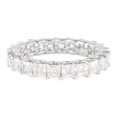 Alexander Beverly Hills 3.39ct Asscher Cut Diamond D/E VVS Eternity Band 18k 625