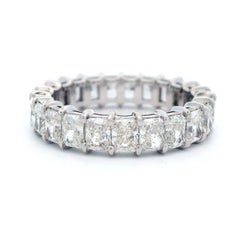 Alexander Beverly Hills 3.44ct F/G VS Radiant Diamond Eternity Band 18k S-5.5