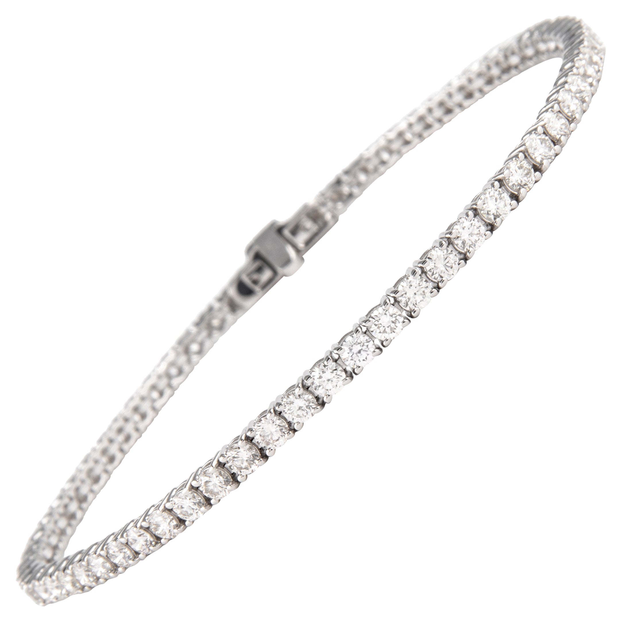 Alexander Beverly Hills Pulsera de tenis con diamantes de 3,50 ct Oro blanco de 18k