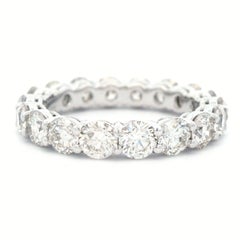 Alexander Beverly Hills 3.52ct Round Eternity Band 18k White Gold s.5.75