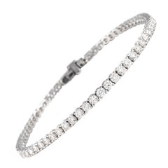 Alexander Beverly Hills Pulsera de tenis de diamantes de 3.56 ct Oro blanco