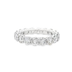 Alexander Beverly Hills 3,57ct Round Eternity Band Oro bianco 18k s.5.75