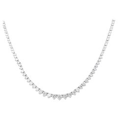 Alexander Beverly Hills 3.60 Carat Diamond Tennis Riviera Necklace Three-Prong