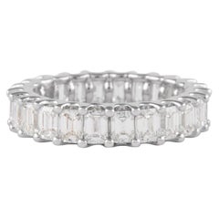 Alexander Beverly Hills Eternity Platin, 3,68 Karat Diamant im Smaragdschliff, D/E VVS Eternity Platin
