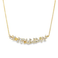 Alexander Beverly Hills 3.68ct Multi Color Diamond Pendant Necklace 18k