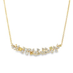 Alexander Beverly Hills 3.68ct Multi Color Diamond Pendant Necklace 18k