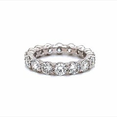 Alexander Beverly Hills Eternity-Ring aus 18 Karat Weißgold mit 3,70 Karat rundem Diamanten s.6.26