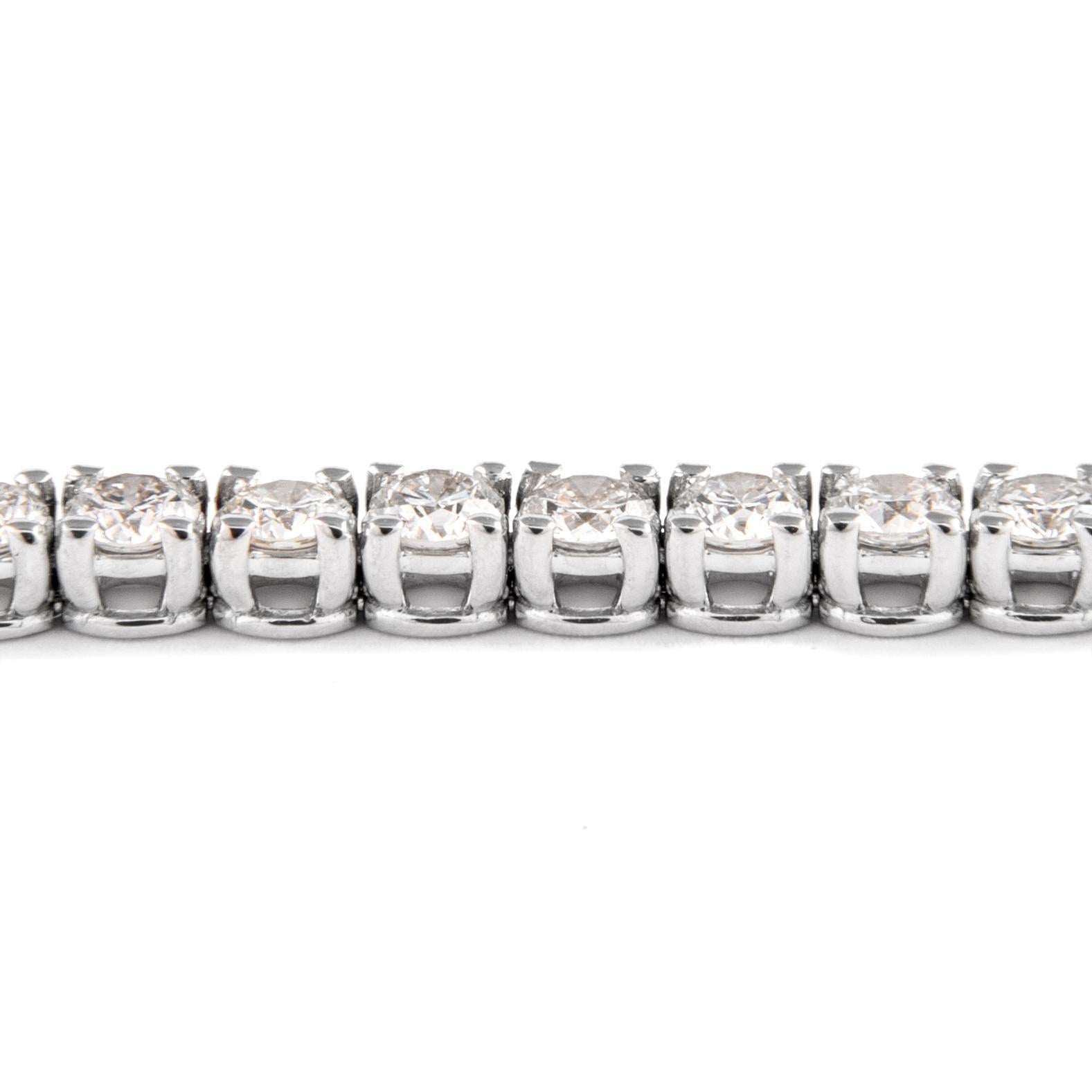 Alexander Beverly Hills 3.74ct Diamond Tennis Bracelet White Gold For Sale 1