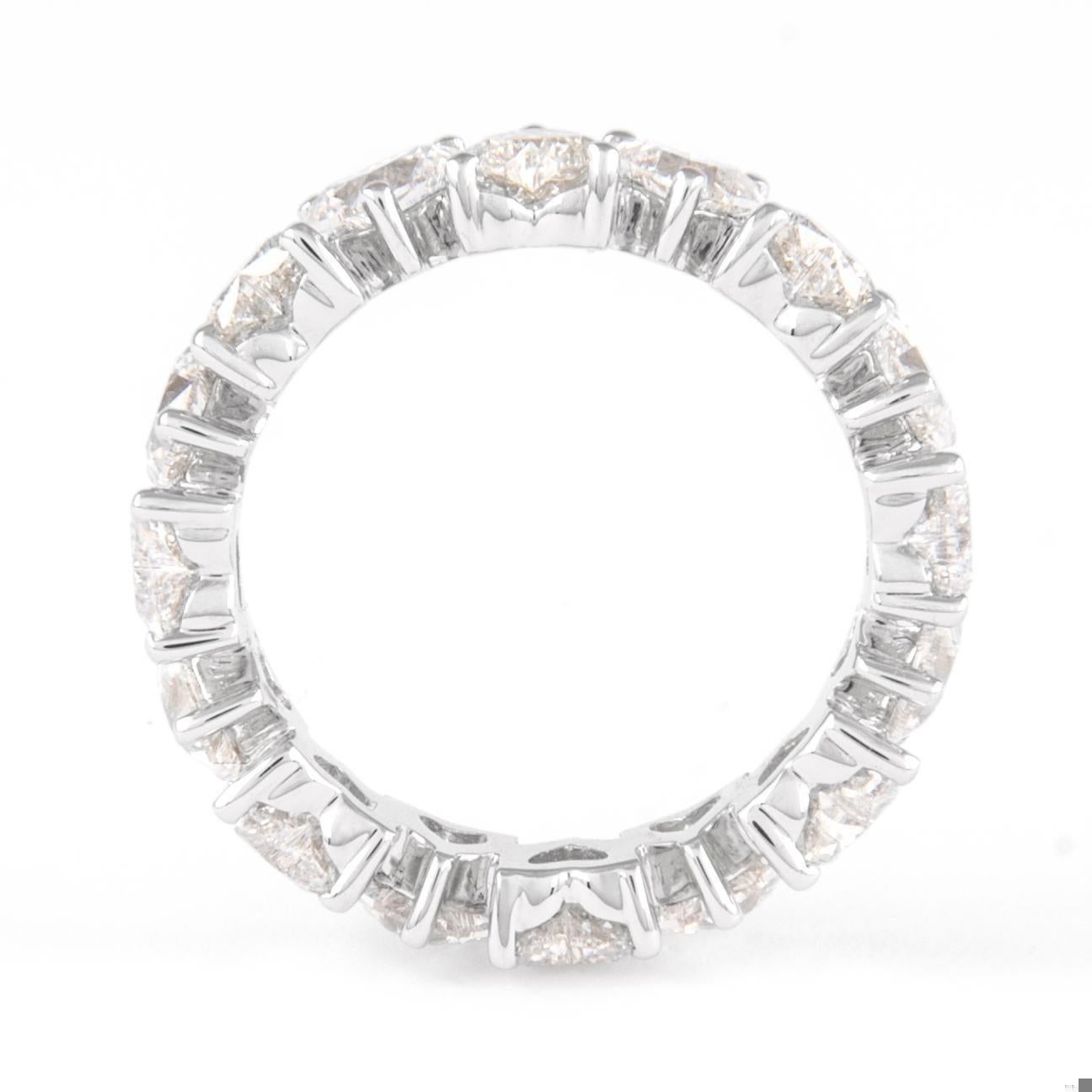 Alexander Beverly Hills 3,92ct Diamante Cuore D-F VVS2/VS1 Fascia Eternità 18k S.5 In condizioni Nuovo in vendita a BEVERLY HILLS, CA
