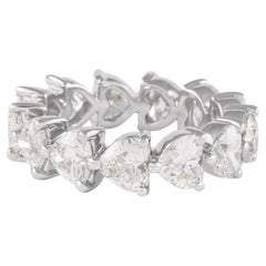Alexander Beverly Hills 4.02ct Heart Diamond D-F VVS2/VS1 Eternity Band Platinum