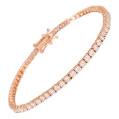 Alexander Beverly Hills Pulsera de tenis con diamantes de 4,03 ct Oro rosa de 14k