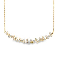 Alexander Beverly Hills 4.25cat White & Yellow Diamond Pendant Necklace 18k