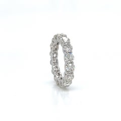 Alexander Beverly Hills 4,33 ct Diamante redondo Banda de la eternidad 18k Oro Blanco s.5