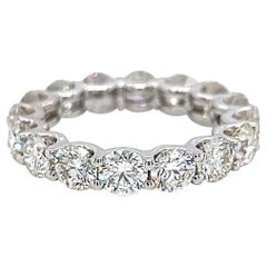 Alexander Beverly Hills 4.33ct Round Diamond Eternity Band 18k White Gold s.5