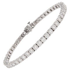 Alexander Beverly Hills 4.39ct Diamond Tennis Bracelet 18k White Gold